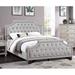 Red Barrel Studio® Alkmaar Tufted Platform Bed Upholstered/Polyester in Gray | 50 H in | Wayfair 727AFA3A607F4D22BFC4BB3F82C3D405