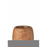Pot en bois de paulownia brun 22x22x27cm - Marron
