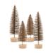 Bottle Brush Tree w/ LED Lights (Set of 4)