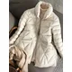 Fitaylor-Veste courte en duvet de canard blanc pour femme manteau chaud pour femme col montant