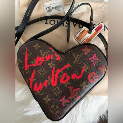 Louis Vuitton Bags | Brand New Louis Vuitton Limited Edition Fall In Love Sac Coeur Heart Bag | Color: Black/Brown | Size: Os