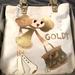 Coach Bags | Coach Poppy Goldy Satchel Tote Rare Find Discontinued | Color: Gold/White | Size: Os