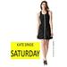 Kate Spade Dresses | Kate Spade Saturday Zip Front Racer Back Scuba Dress Size Small | Color: Black/White | Size: S