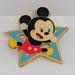 Disney Accessories | Disney Shanghai Resort Mickey Mouse Star Enamel Disney Pin | Color: Blue/Red | Size: Os