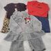 Disney Matching Sets | 3 Month Girl 6 Piece Bundle Carters Disney Minnie Mouse Kitten Animal Print Jean | Color: Gray/Red | Size: 0-3mb