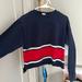 Brandy Melville Tops | Brandy Melville Navy / Red Long Sleeve | Color: Blue | Size: Os