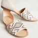 Anthropologie Shoes | Anthropologie Latigo Molly Embroidered Leather Light Grey Flat Sz 6.5 | Color: Gray | Size: 6.5