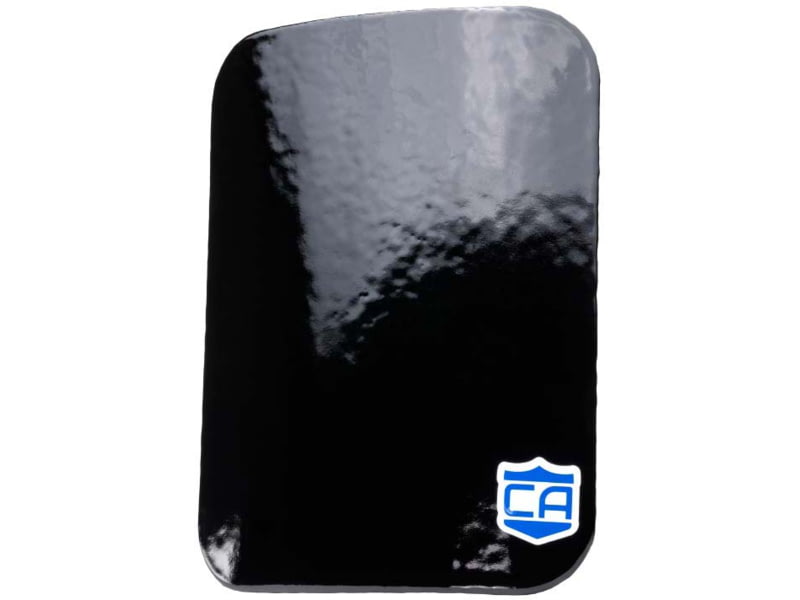 Caliber Armor AR550 III+ Steel Body Armor Side Plates Single Plate Standard Coating Black 6'' X 8'' 19-AR550-68