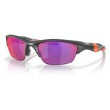 Oakley OO9153 Half Jacket 2.0 A Sunglasses - Men's Matte Dark Grey Frame Prizm Road Lens Asian Fit 62 OO9153-915328-62