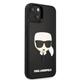 KARL LAGERFELD KLHCP14MKH3DBK hülle für iPhone 14 Plus 6,7" schwarz/Black hardcase 3D Rubber Karl`s Head