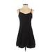 Ann Taylor LOFT Casual Dress - A-Line: Black Solid Dresses - Women's Size 2