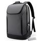 BANGE Business Smart Backpack Waterproof fit 15.8 Inch Laptop Backpack with USB Charging Port,Travel Durable Backpack (Grey(three Pocket)