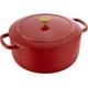 BALLARINI Bellamonte Casserole Dish, Roasting Dish, Dutch Oven, Enamelled Cast Iron, Round, 28 cm, 7 L, Red