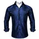 Chemise homme de luxe à manches longues blouses et chemises coupe ajustée et à la mode vetement