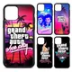 Gta vice city-Coque de téléphone en silicone PC + TPU coque pour iPhone 11 12 13 Pro Max 8 7 6