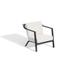 Markoe Club Chair - Bliss Linen Cushion Set - Carbon Powder - Coated Aluminum Frame