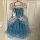 Disney Costumes | Cinderella Girls Dress | Color: Blue/Silver | Size: 4