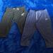 Nike Bottoms | Bundle Of Youth L-2 Nike Capri Length Pants | Color: Blue/Gray | Size: Lg