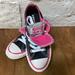 Converse Shoes | Girls Converse Chuck Taylor All Star Double Tongue Shoe - Size 12.5 | Color: Black/Pink | Size: 12.5g