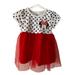 Disney Dresses | Disney Baby Dress Size 12 Months Girls | Color: Red/White | Size: 12mb