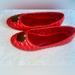 Disney Shoes | Disney Snow White And The Seven Dwarfs Red Quilted Apple Flats | Color: Red | Size: 7.5