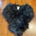 J. Crew Accessories | Nwot J Crew Black Faux Fur Scarf | Color: Black | Size: Os