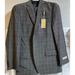 Michael Kors Suits & Blazers | Michael Kors Mens Classic Fit Dark Gray Plaid Wool 37r Suit Pants Waist 30 New | Color: Gray | Size: 30 In