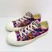 Converse Shoes | Converse All Star Floral Screen-Print Sneaker | Color: Orange/Purple | Size: 6