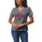 Women's League Collegiate Wear Heather Gray Washington State Cougars Intramural Boyfriend V-Neck T-Shirt