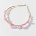 Urban Outfitters Accessories | 2for20 New Handmade Urban Outfitters Crystal Pink Quartz Gemstone Headband | Color: Gold/Pink | Size: Os