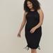 Torrid Dresses | Nwt Torrid Ruched High Neck Bodycon Dress - Super Soft Black 0x | Color: Black | Size: 0x