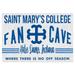 Saint Mary's Belles 24" x 34" Fan Cave Wood Sign