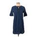 Old Navy Casual Dress - Popover: Blue Dresses - Women's Size Small