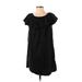 BeachLunchLounge Casual Dress - Shift: Black Solid Dresses - Women's Size X-Small