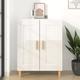 vidaXL Sideboard High Gloss White 69.5x34x90 cm Engineered Wood