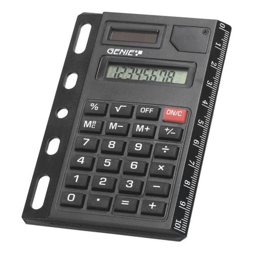 Abheftbarer Taschenrechner »325« schwarz, GENIE, 7.5x10.5x0.8 cm