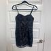 American Eagle Outfitters Dresses | American Eagle Mini Black Lacy Zip Up Dress With Adjustable Straps | Color: Black | Size: 2