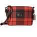 Coach Bags | Coach Women's Plaid Turnlock Camera Bag Red Black Mount Plaid Cross Body Bag New | Color: Red | Size: Os