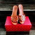 Tory Burch Shoes | Authentic Tory Burch Wedge Sandals Size 6 | Color: Brown/Tan | Size: 6