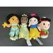 Disney Toys | Lot Of 4 Disney Hallmark Just Play Plush Mini 6” Princesses And Itty Bitty Lucy | Color: Brown/White | Size: Osbb