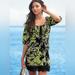 Victoria's Secret Dresses | Euc Victorias Secret Leafy Green Rope Sun Dress | Color: Black/Green | Size: S