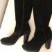 Nine West Shoes | Nine West Over-The-Knee Heeled Boots | Color: Black | Size: 8.5