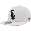 Men's New Era Khaki Chicago White Sox Stone Dim Undervisor 59FIFTY Fitted Hat