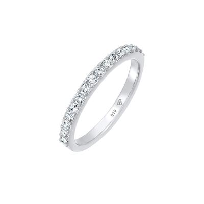 Elli Memoire Bandring 925 Silber, mit Kristallen von Swarovski® 52 Damen Image