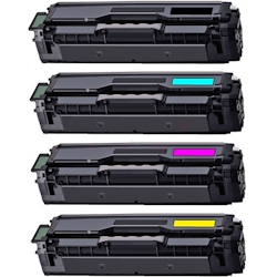4 Toner Sparset für Samsung CLP-410 Series Laser Drucker Tonerkassetten kompatibel CLT-P504C, alle Farben von Gigao