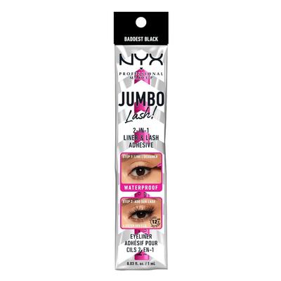 NYX Professional Makeup Jumbo Lash 2-in-1 & Wimpernkleber Eyeliner 1 ml Schwarz Image