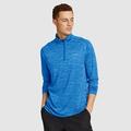 Eddie Bauer Men's Resolution Long-Sleeve 1/4-Zip Sweater - Sapphire - Size XL