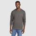 Eddie Bauer Men's Classic Wash 100% Cotton Long-Sleeve Classic T-Shirt - Dark Charcoal - Size M