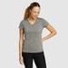 Eddie Bauer Women's Resolution Stretch Short-Sleeve V-Neck T-Shirt - Grey - Size XS