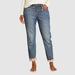 Eddie Bauer Women's Boyfriend Flannel-Lined Jeans - Washed Indigo - Size 6